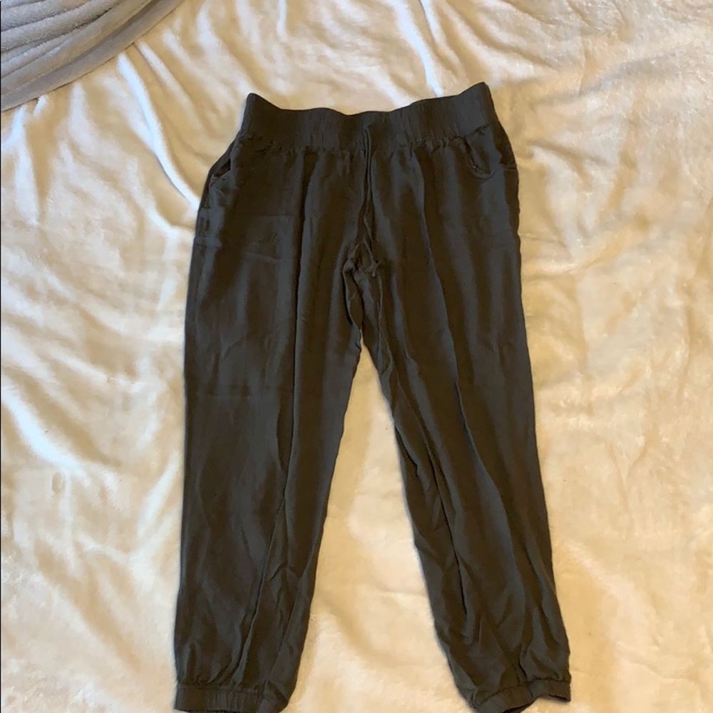 Maurice’s Olive linen jogger pants